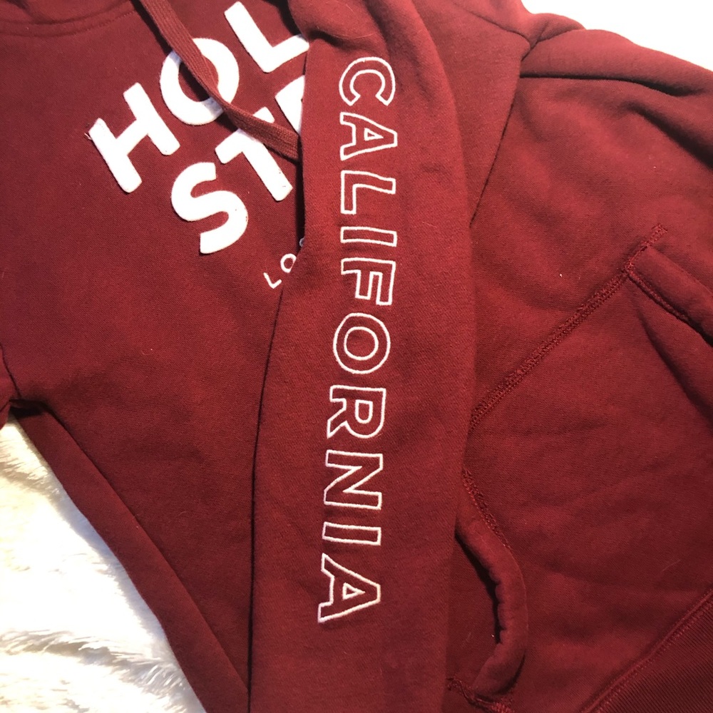 Red hollister hoodie